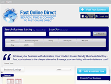 Tablet Screenshot of fastonlinedirect.com.au